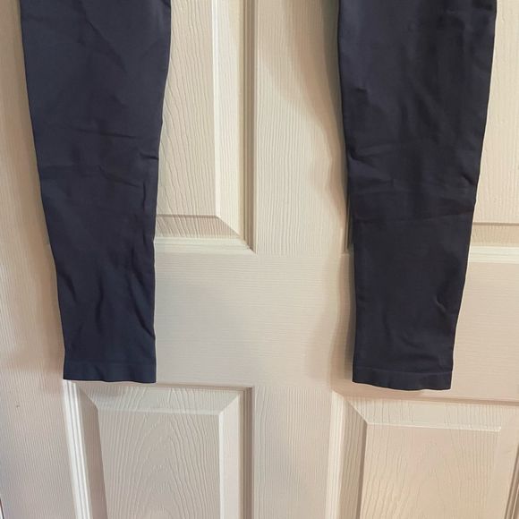 Gymshark Seamless Leggings Medium Charcoal Grey Citrus Yellow - Picture 5 of 9